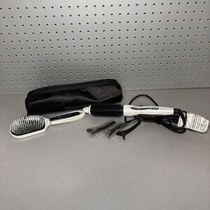 Fusion Styler LN-305B Heated Round Brush Set 3/4" Barrel Case Clips Tested